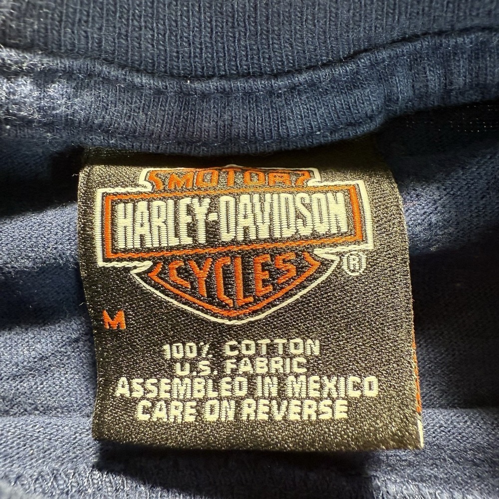 Harley Davidson T-Shirt Medium Reno Nevada Flames 2004 VTG Y2K Biker - Picture 8 of 13